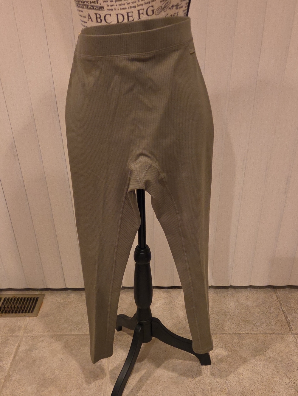 BYLT Basics Olive Ribbed High-Waist Leggings